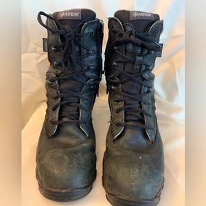 Bates Black High Top Combat Boots Men’s Size 9 E As Is